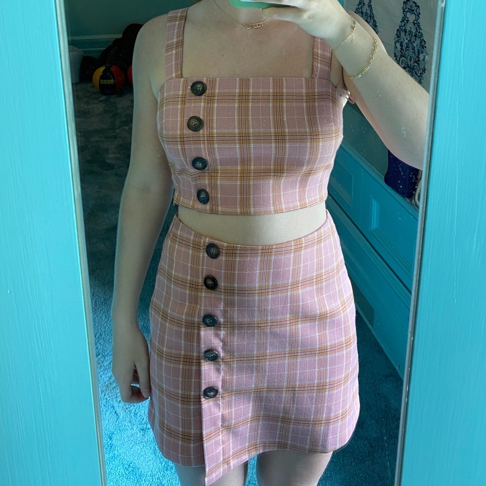 TWO PIECE PLAID SET